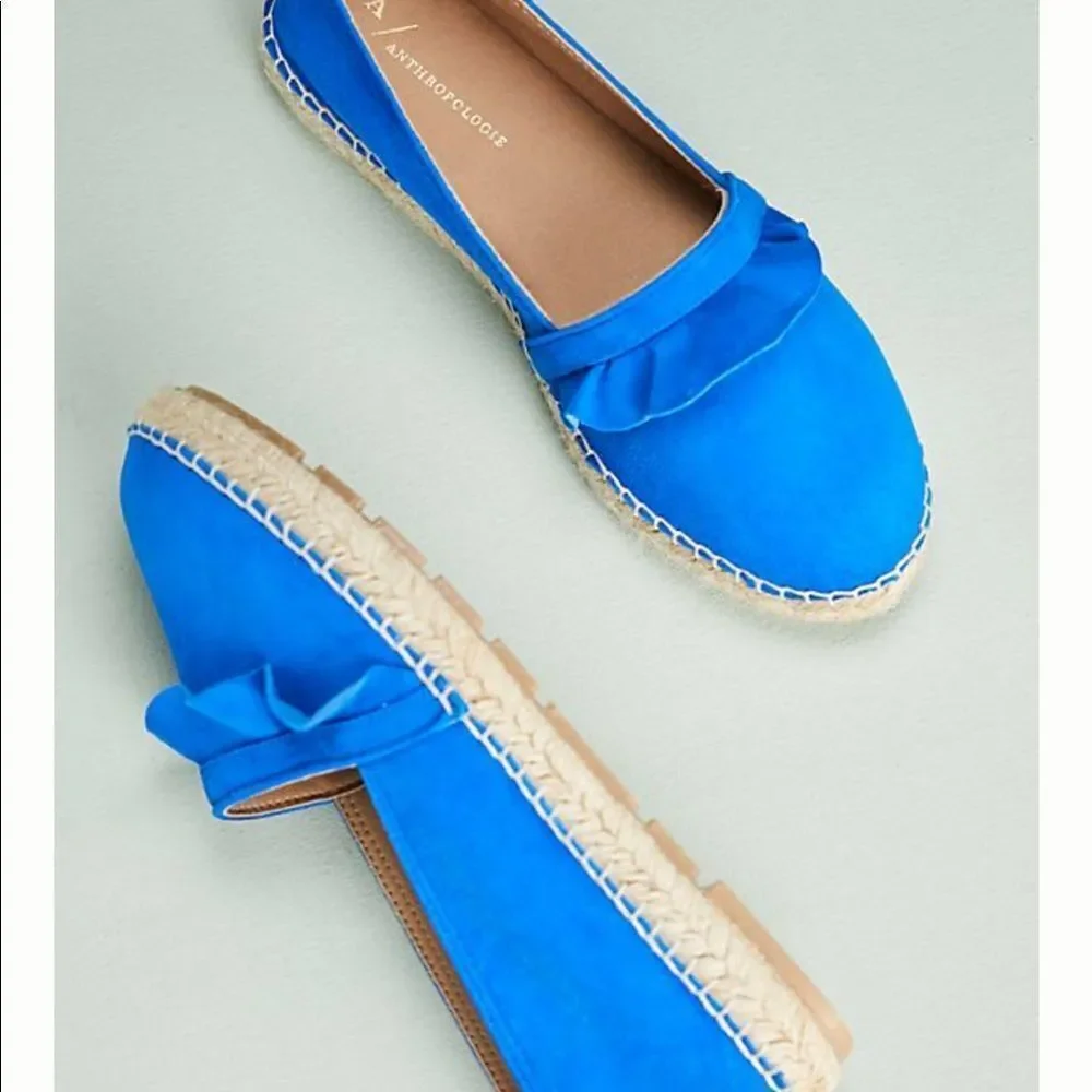 Anthropologie Ruffled Espadrilles